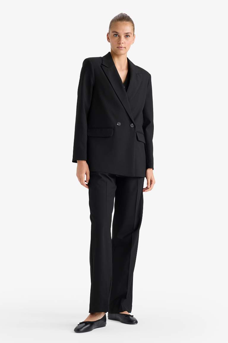 Oversize Geniş Kalıp Ceket Yaka Blazer Ceket