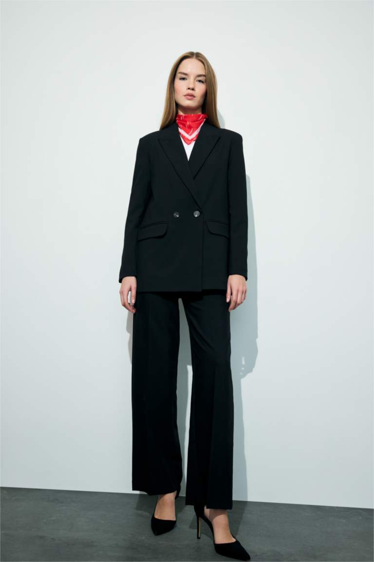 Oversize Geniş Kalıp Ceket Yaka Blazer Ceket