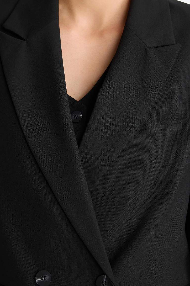 Oversize Geniş Kalıp Ceket Yaka Blazer Ceket