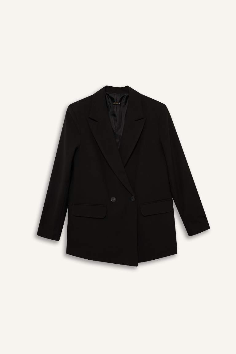 Oversize Geniş Kalıp Ceket Yaka Blazer Ceket
