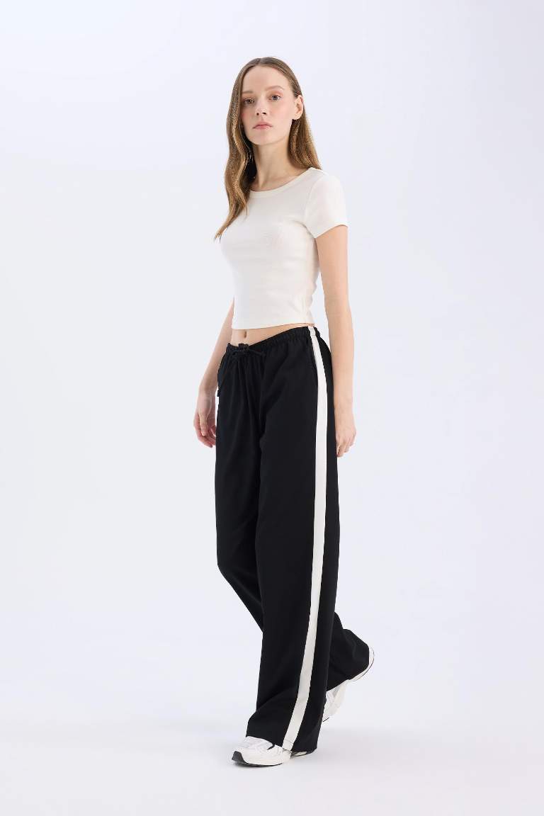 Coool Wide Leg Cepli Normal Bel Geniş Paça Palazzo Pantolon