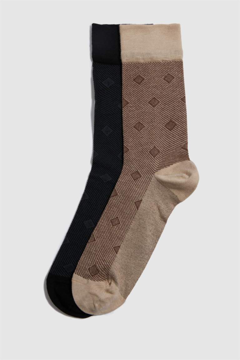 Man Seamless 2 Piece Cotton Premium Long Socks
