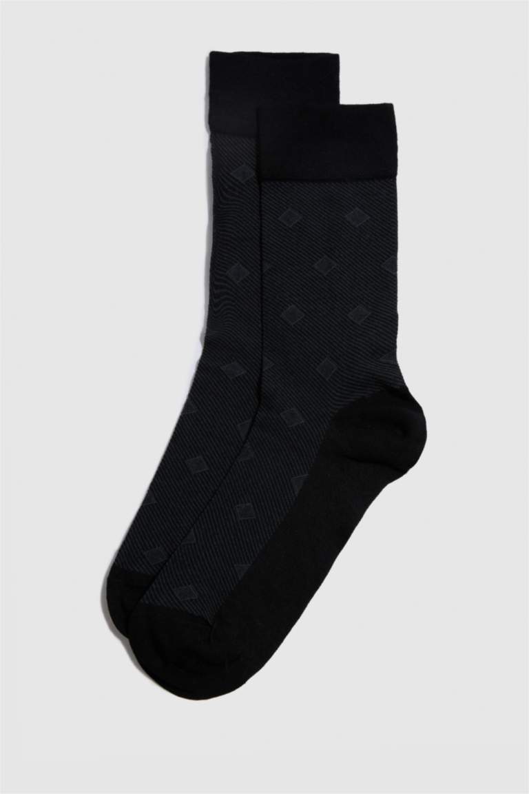 Man Seamless 2 Piece Cotton Premium Long Socks