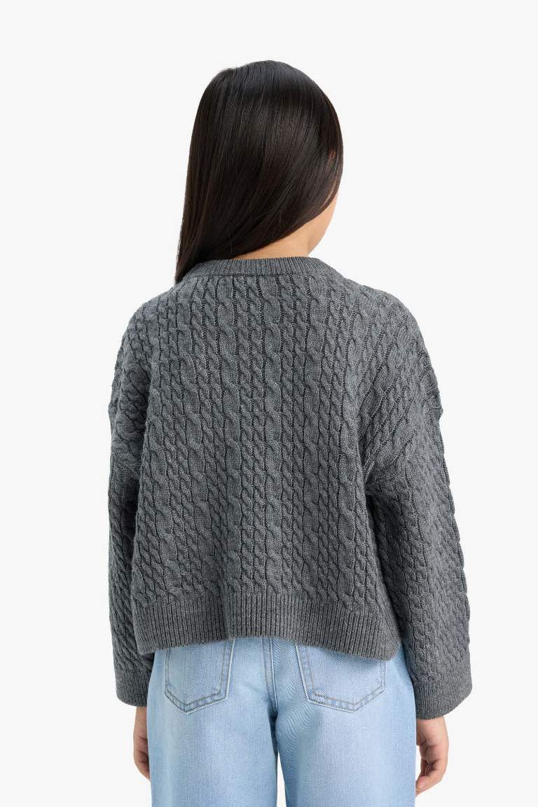 Girl Standard Fit Crew Neck Pullover