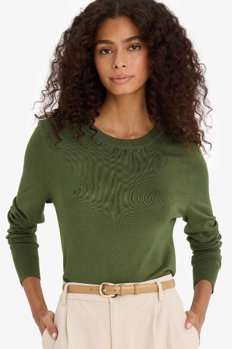 Regular Fit Bisiklet Yaka Triko Kazak