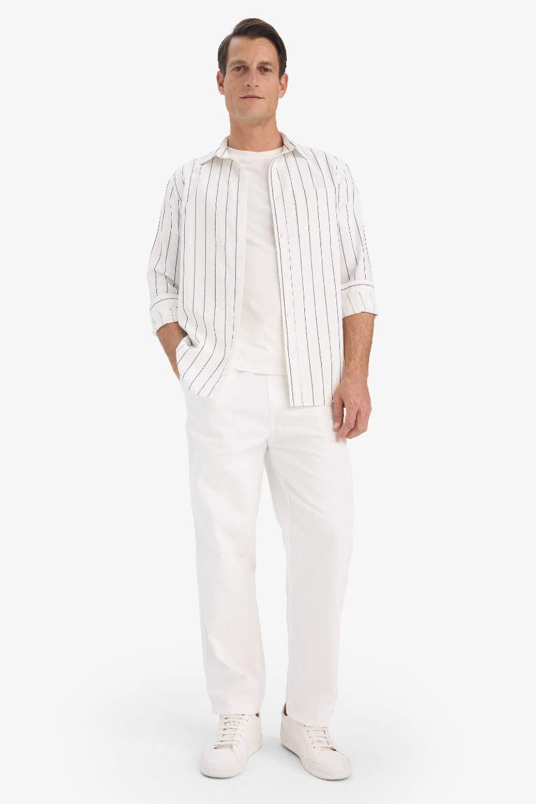 поло жаға мақта Ұзын жеңді көйлек