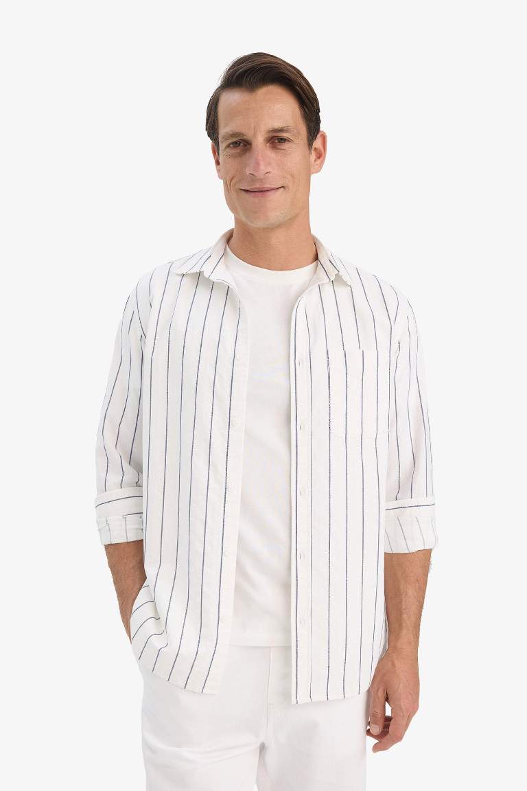 поло жаға мақта Ұзын жеңді көйлек