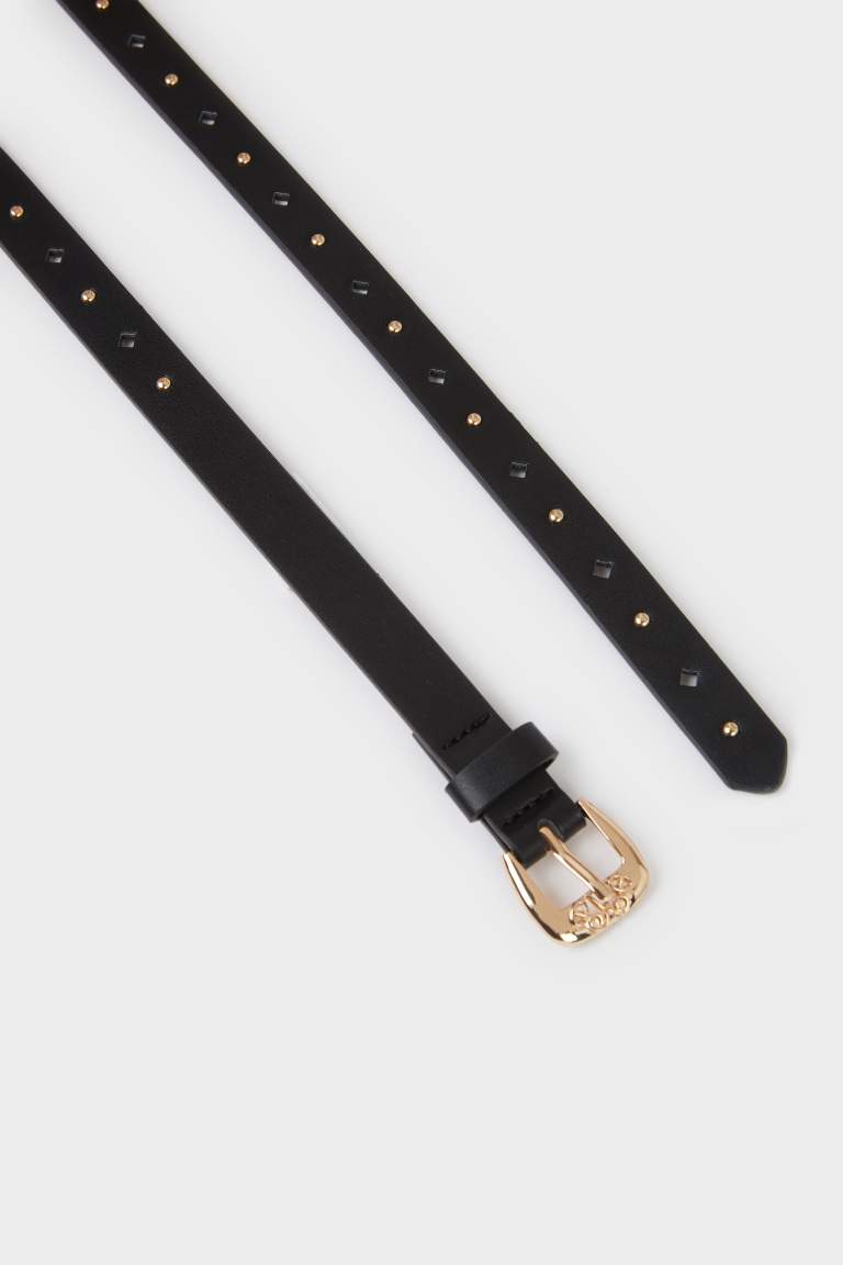 Woman Faux Leather 3 Piece Belt