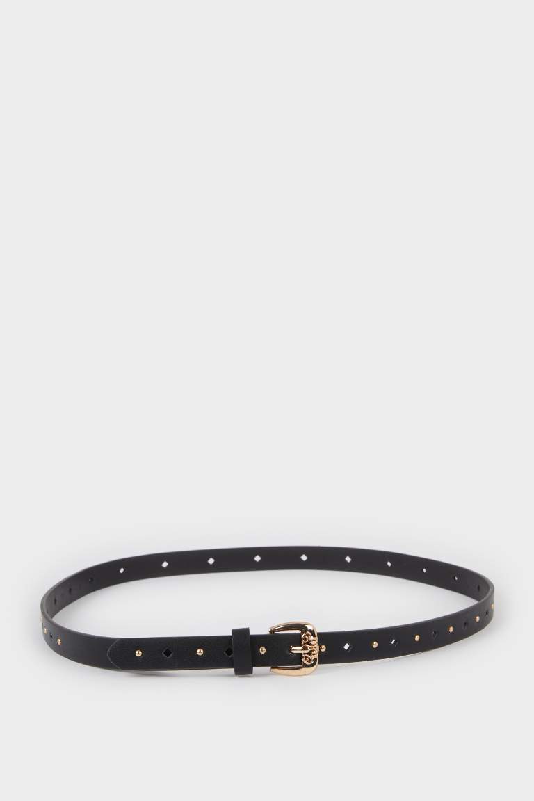 Woman Faux Leather 3 Piece Belt