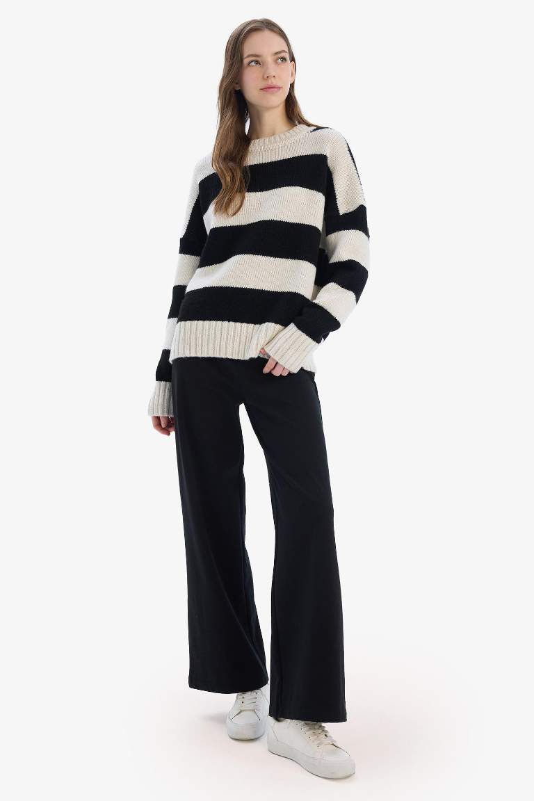 Wide Leg Standart Boy Basic Düz Geniş Bol Paça Eşofman Altı