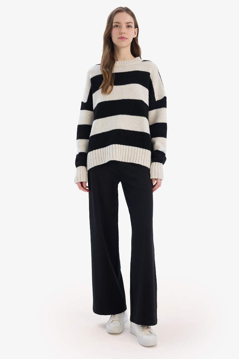 Wide Leg Standart Boy Basic Düz Geniş Bol Paça Eşofman Altı