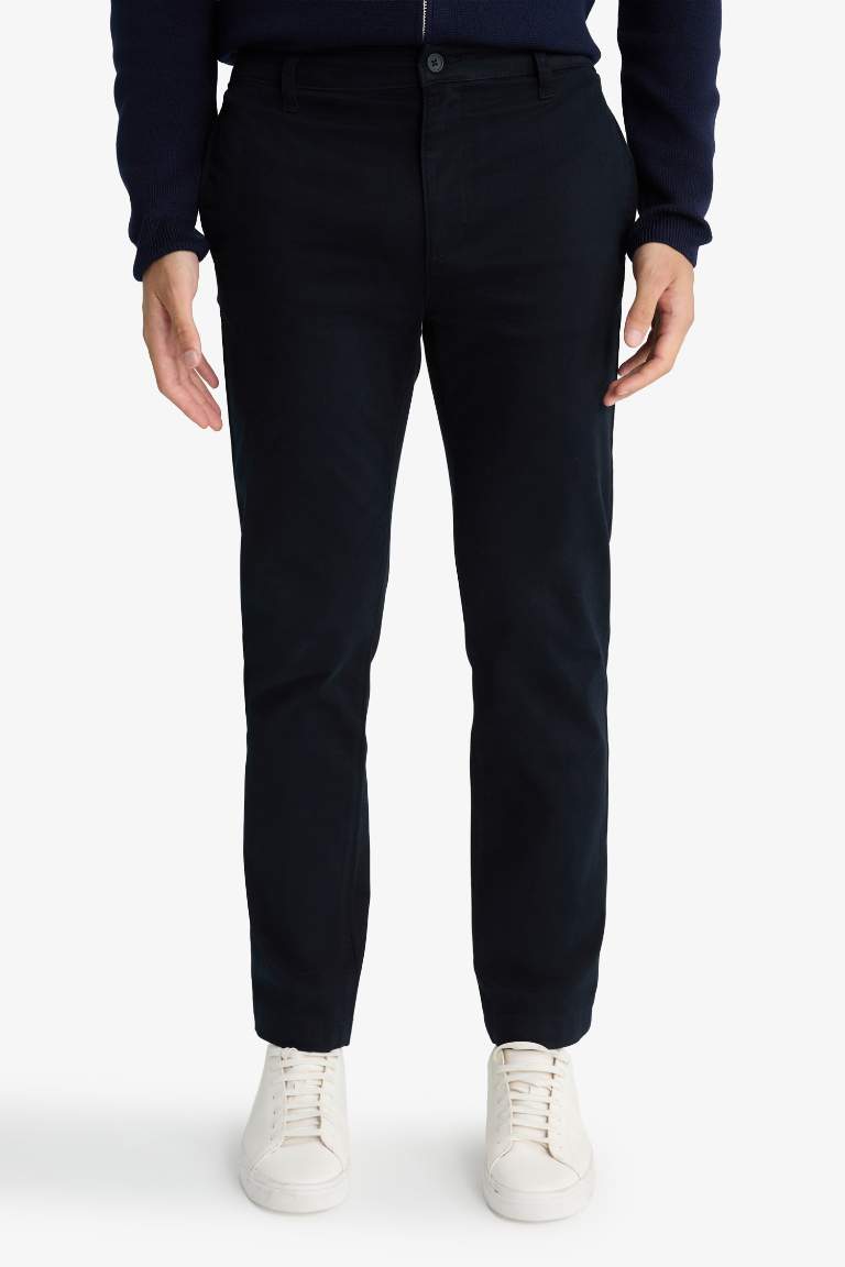 Прямые брюки chino Regular Fit из канваса