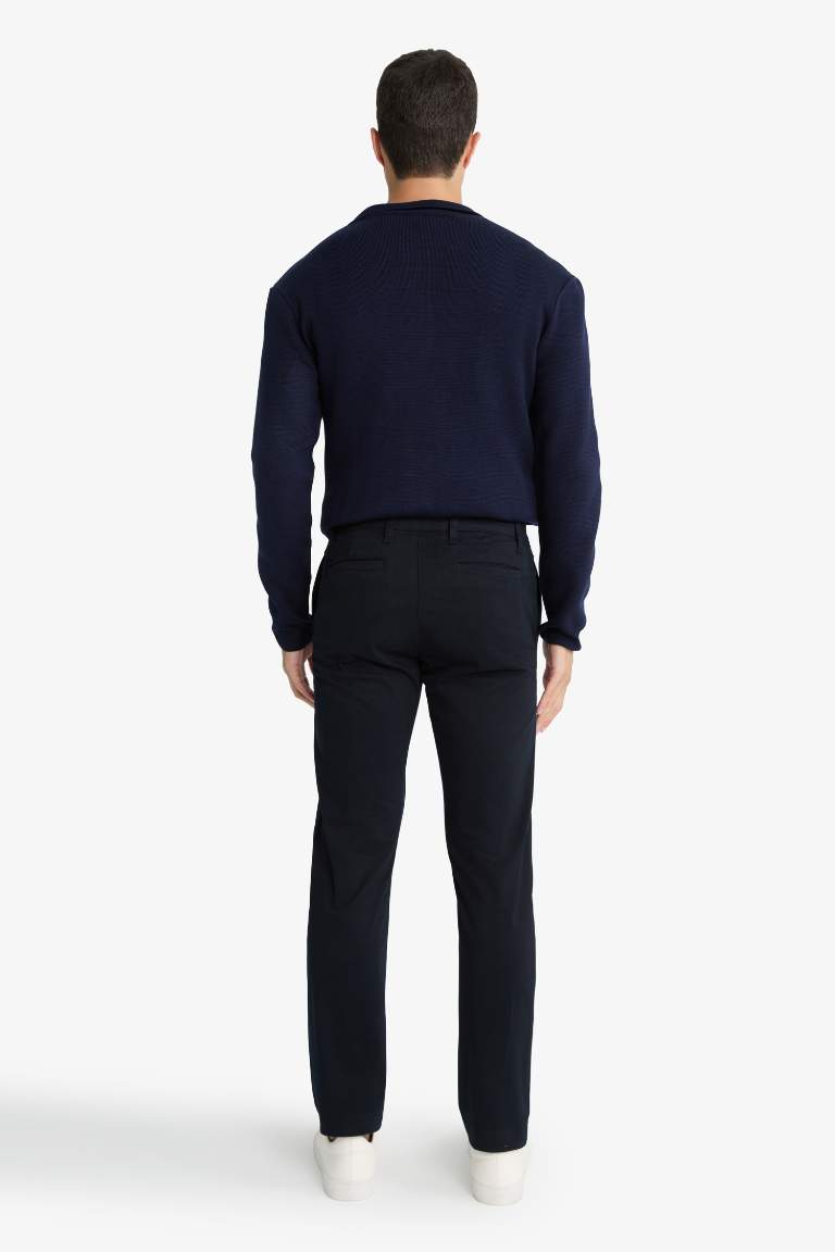 Прямые брюки chino Regular Fit из канваса