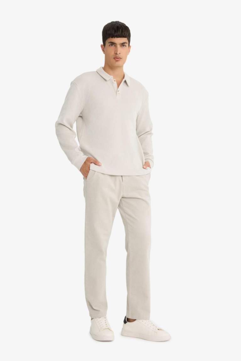 Relax Fit Düz Paça Pantolon