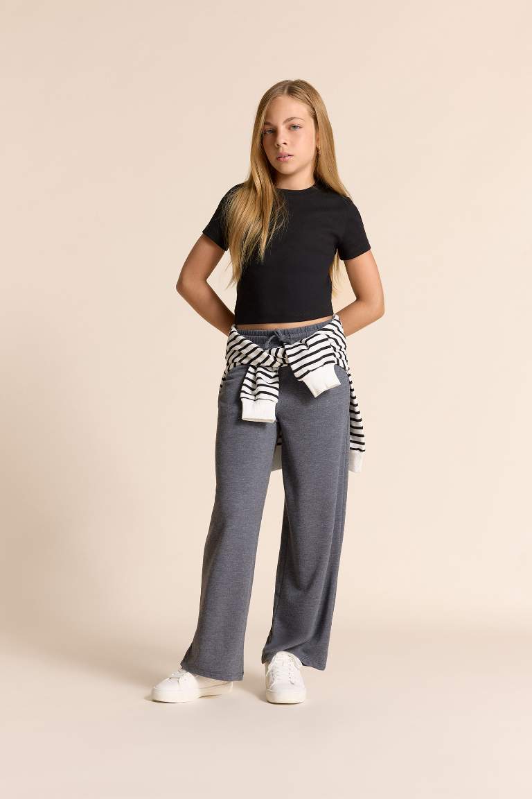 Kız Çocuk Wide Leg Geniş Paça Pantolon