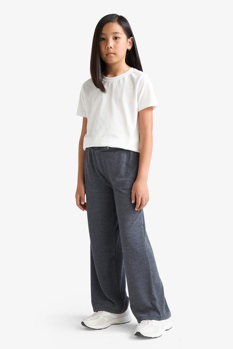 Kız Çocuk Wide Leg Geniş Paça Pantolon