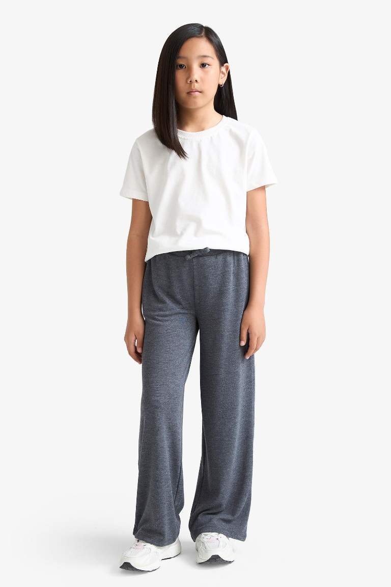 Kız Çocuk Wide Leg Geniş Paça Pantolon