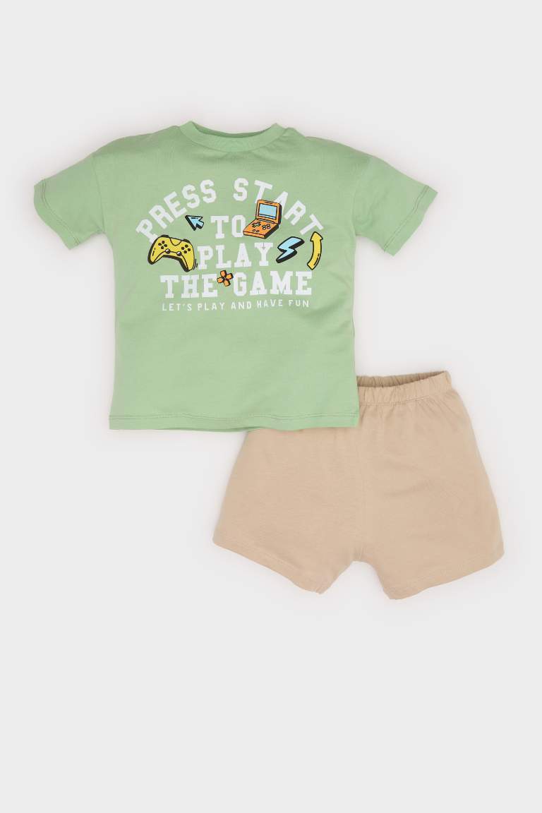 Baby Boy Printed T-Shirt Shorts 2 Piece Set