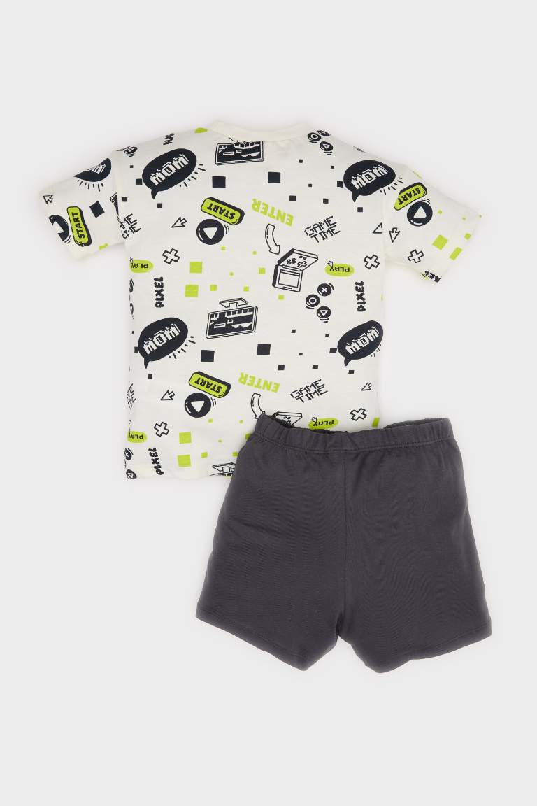 2 piece Regular Fit Crew Neck Printed Set