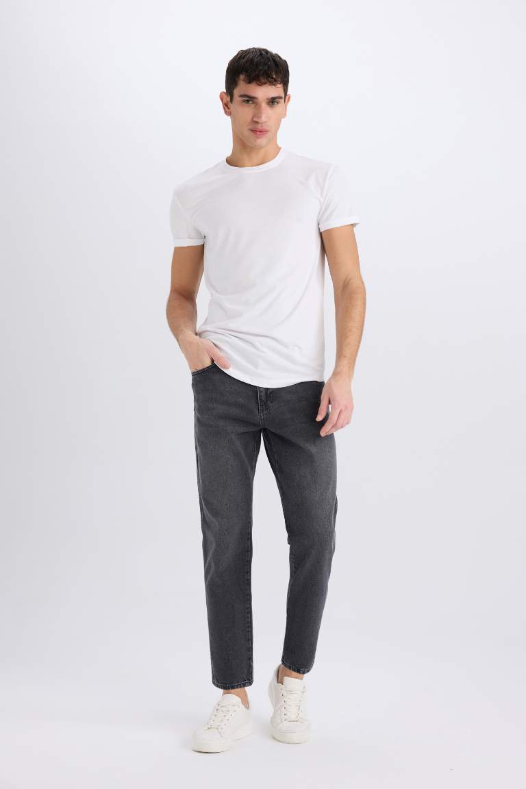 Pantalon Jean coupe slim Style des années 90