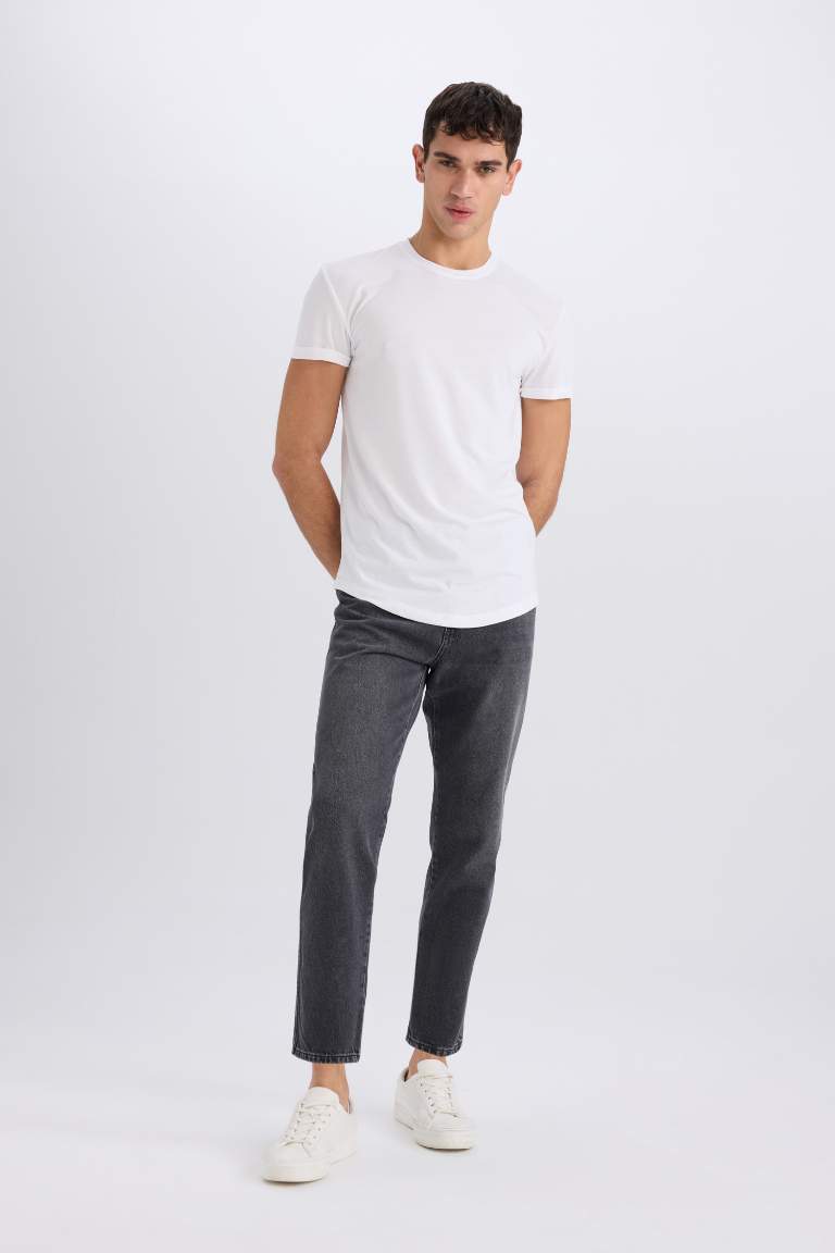 Pantalon Jean coupe slim Style des années 90