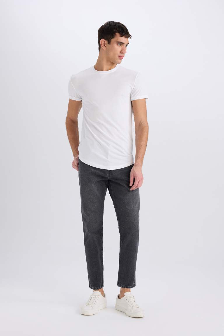 Pantalon Jean coupe slim Style des années 90