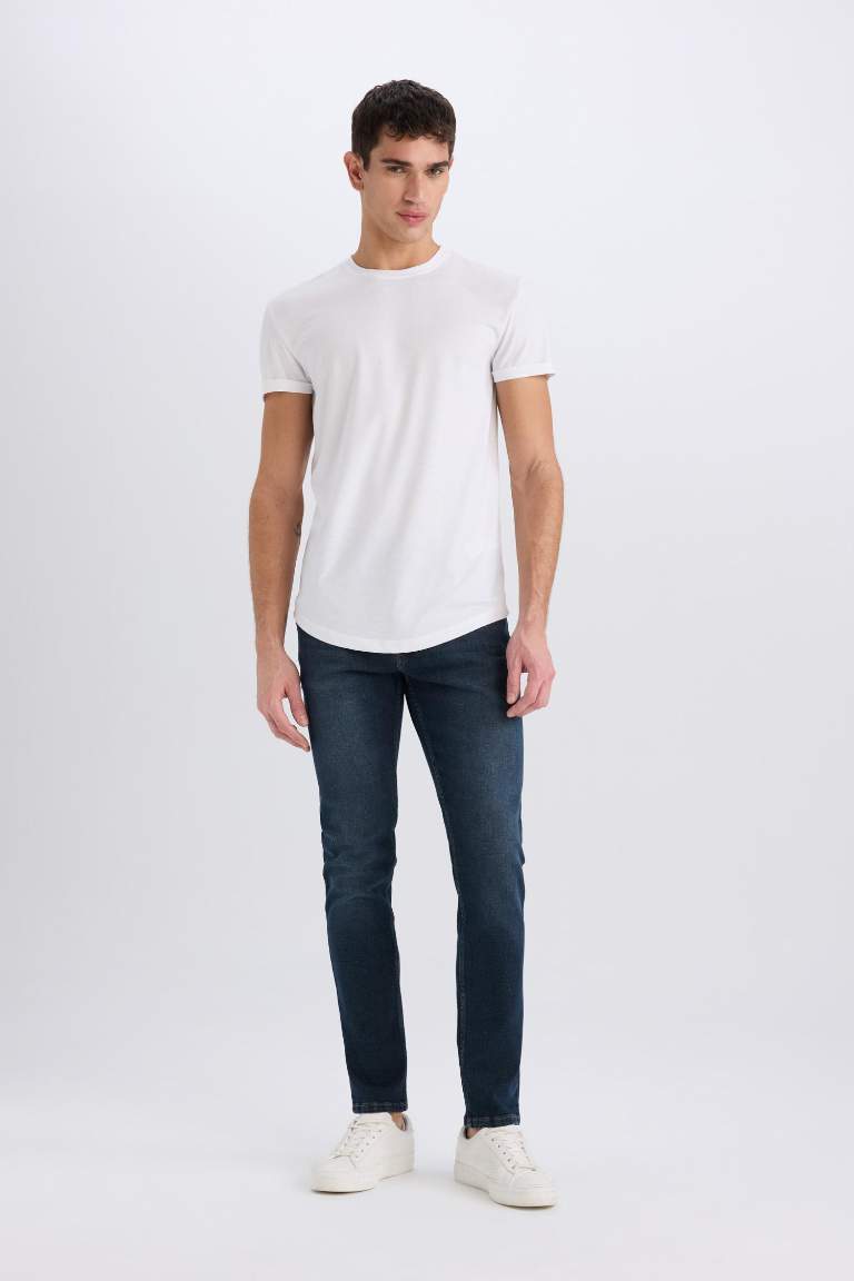 Pedro Slim Fit Dar Kalıp Normal Bel Dar Paça Jean Pantolon