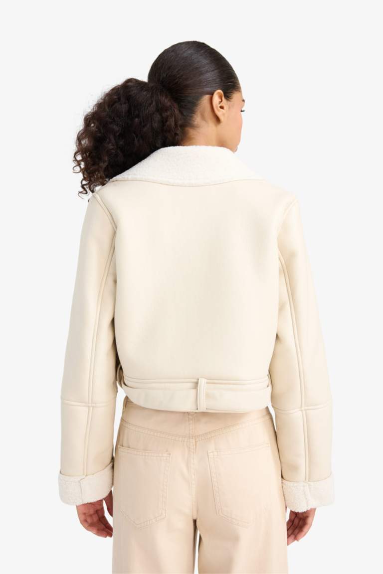 Veste doublée en fausse fourrure Coupe régulière