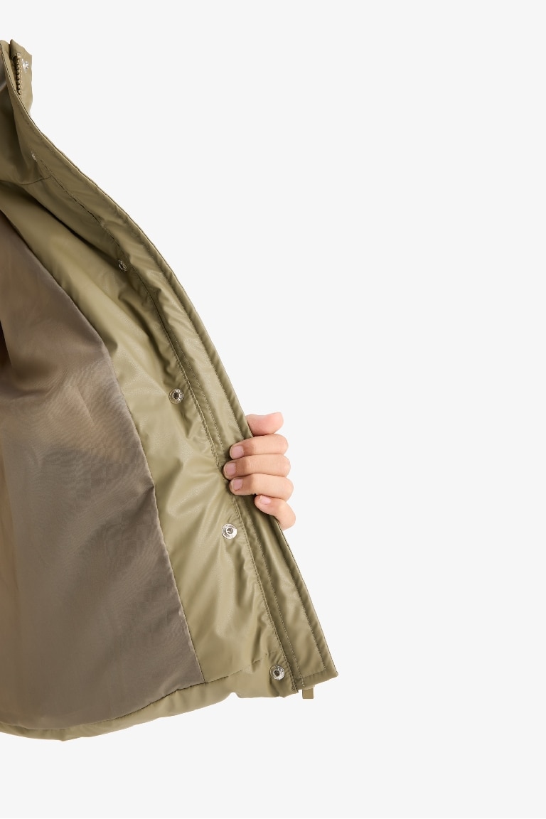 Girl Zippered Puffer Jacket