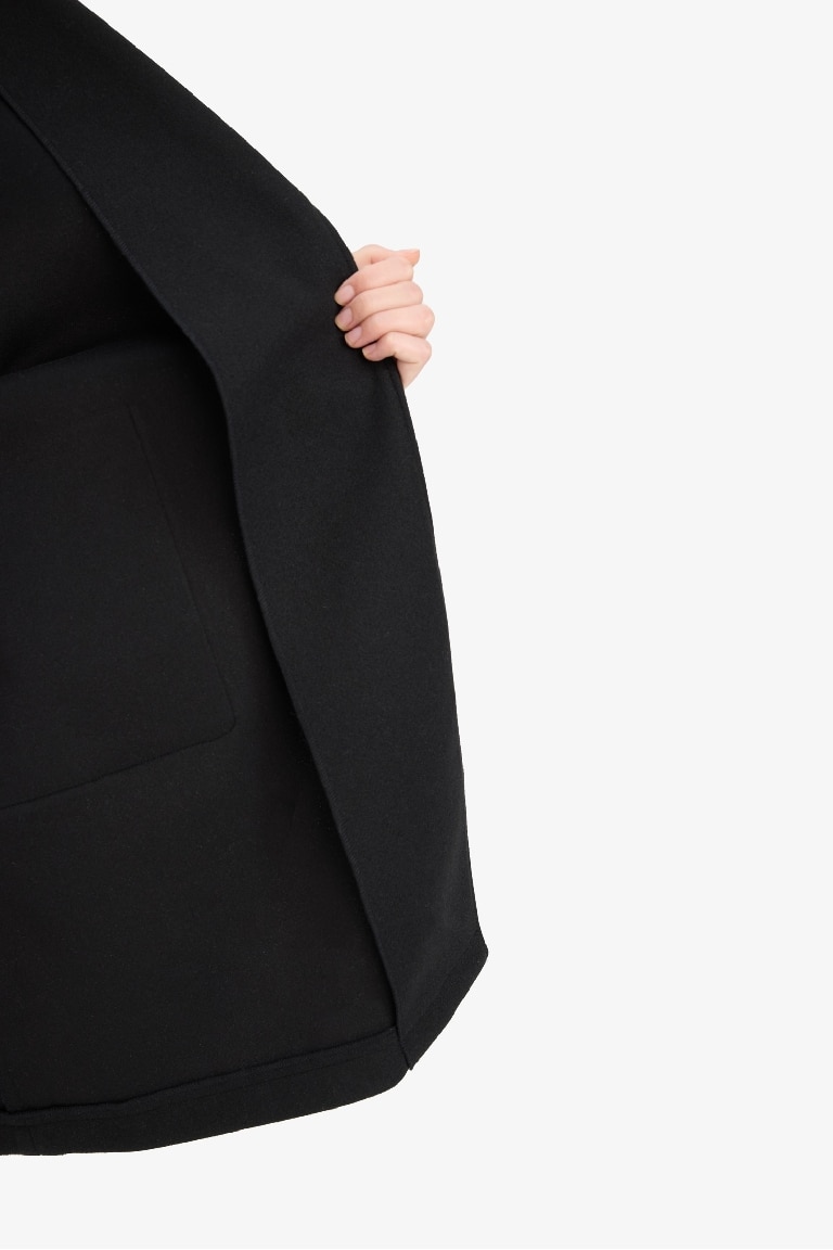 Regular Fit Belted Cashmere Coat