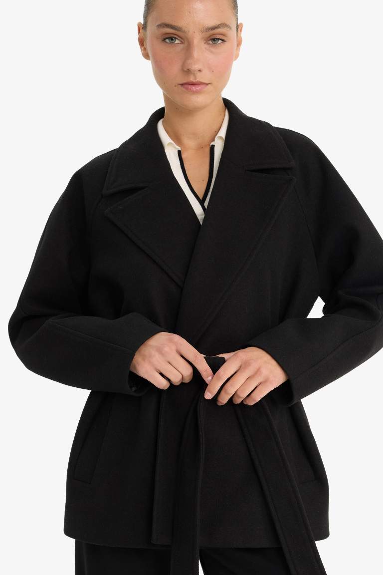 Regular Fit Belt Coat