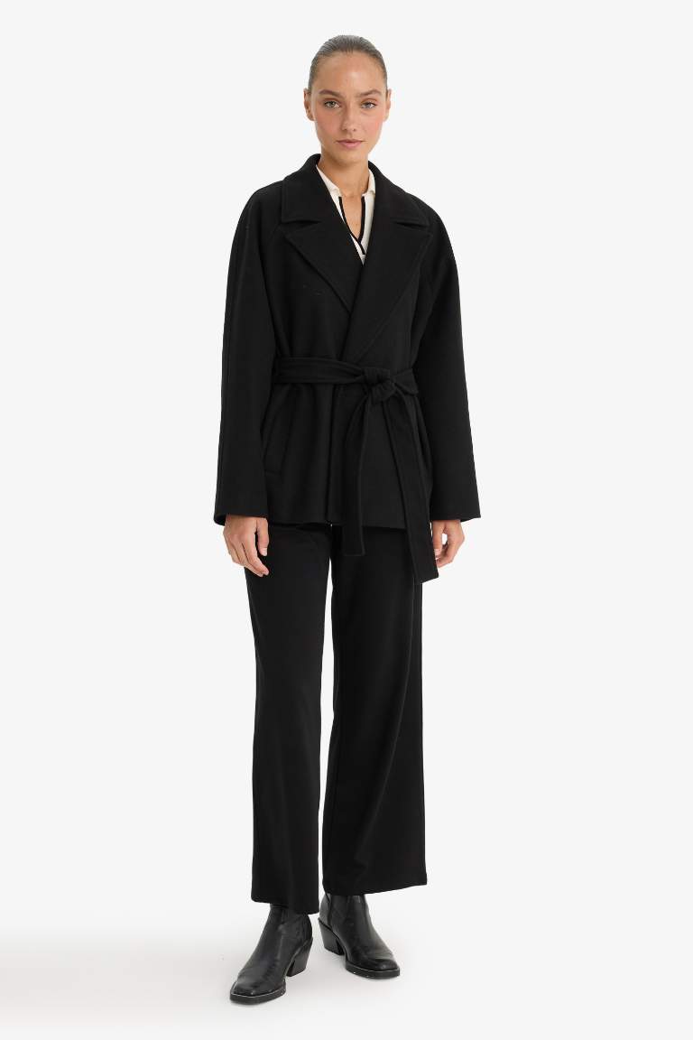 Regular Fit Belt Coat