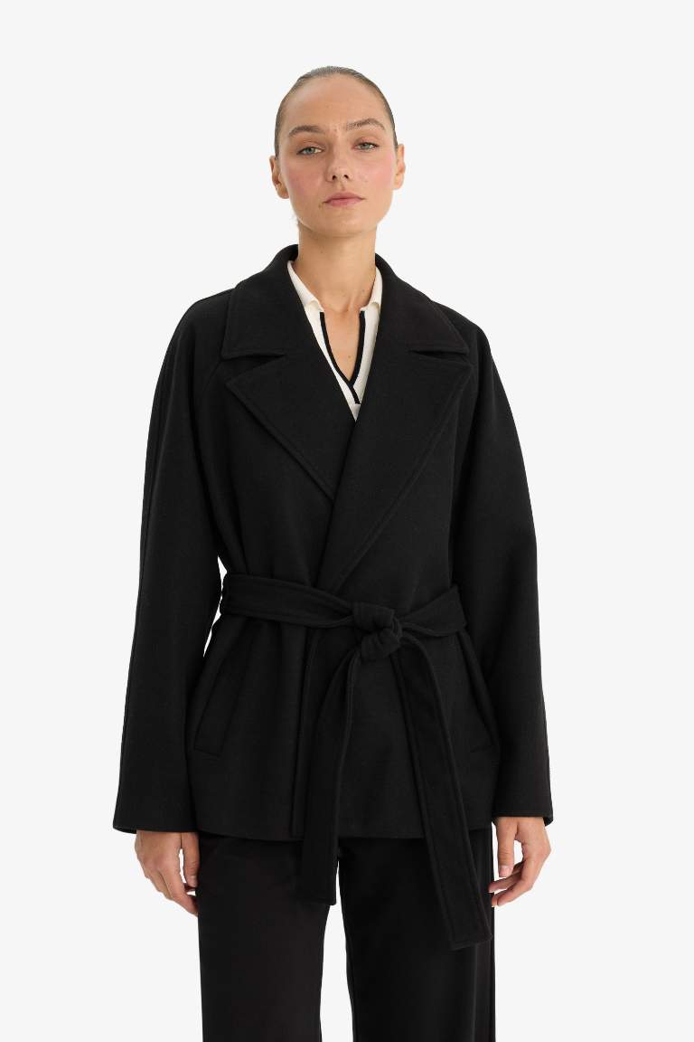 Regular Fit Belt Coat