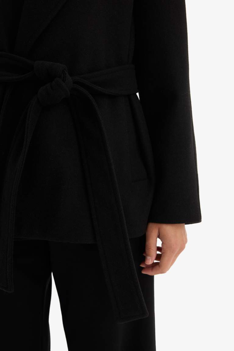 Regular Fit Belt Coat