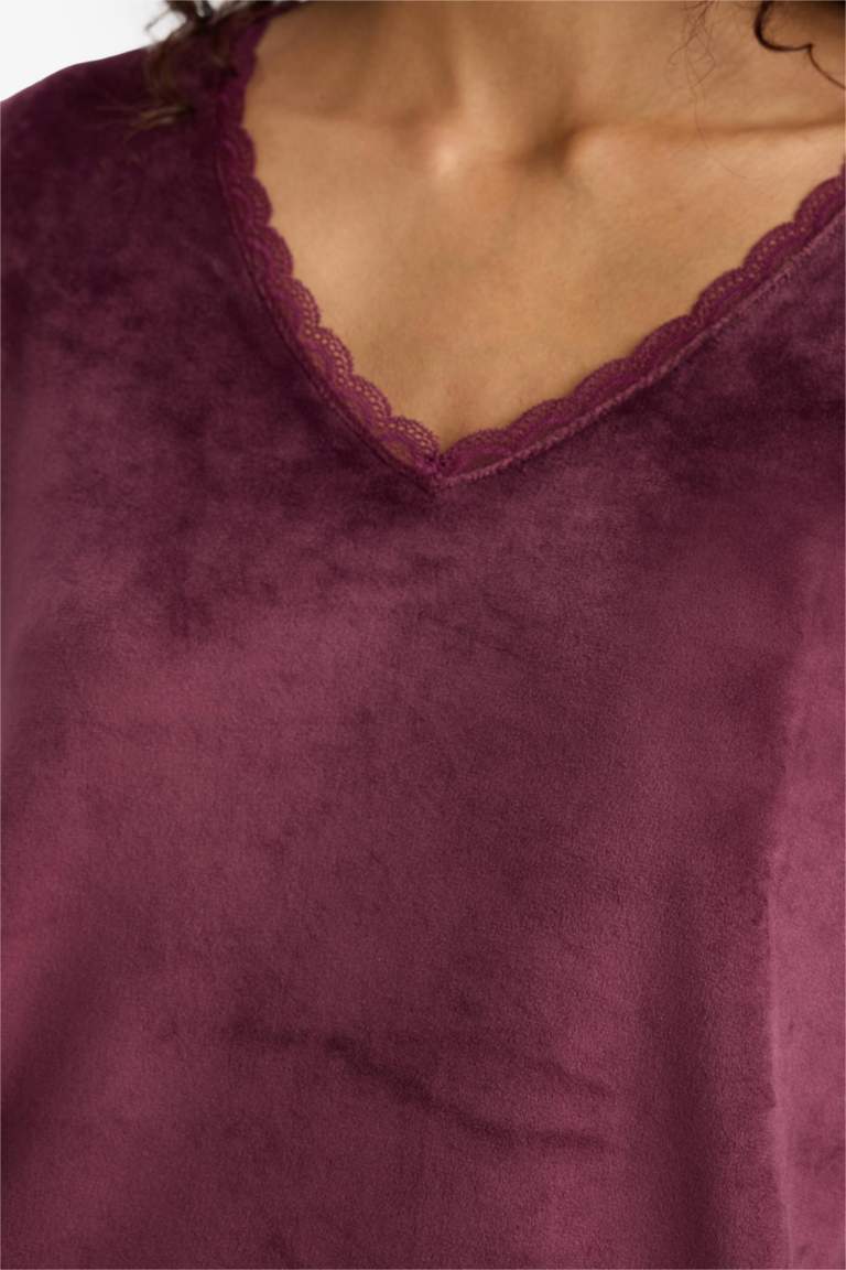 Regular Fit комплект из 2 предметов с длинным рукавом из велюра Fall in Love