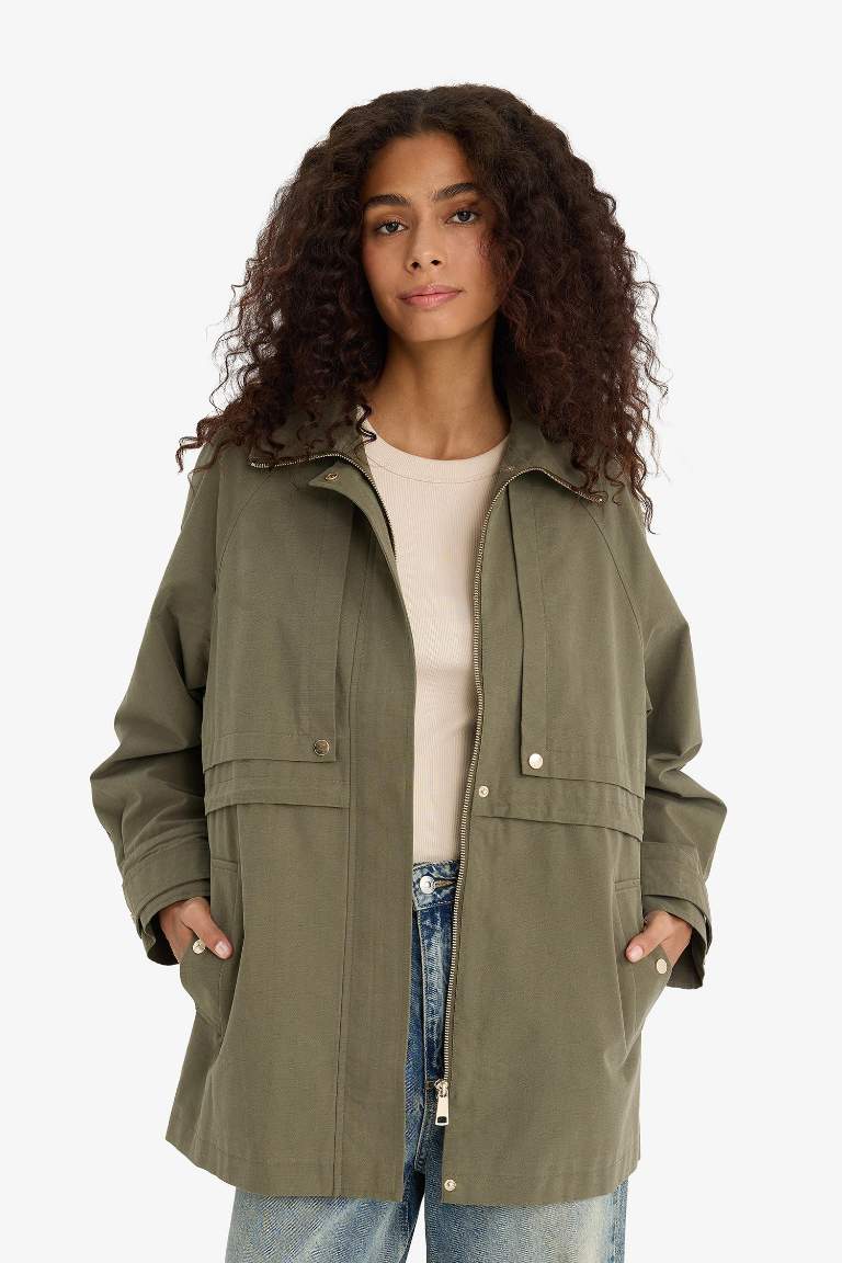 Waterproof Regular Fit Cotton Puffer Jacket