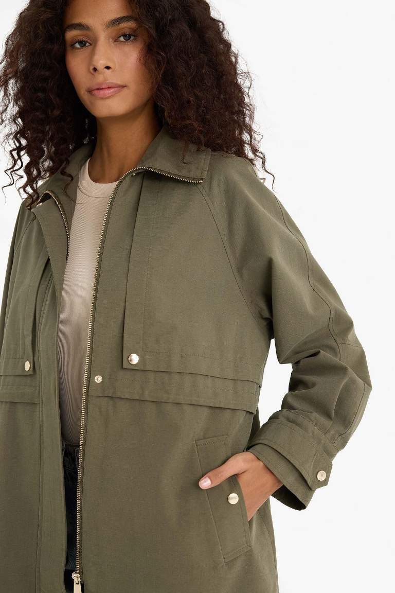 Waterproof Regular Fit Cotton Puffer Jacket