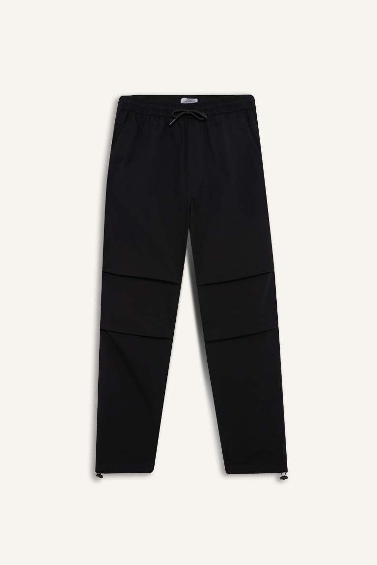 %100 Pamuk Wide Leg Paraşüt Pantolon