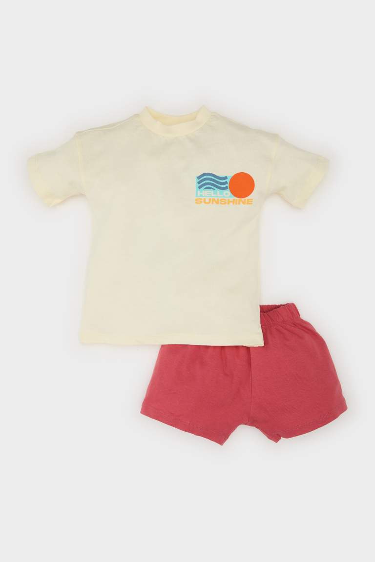 Baby Boy Printed T-Shirt Shorts 2 Piece Set