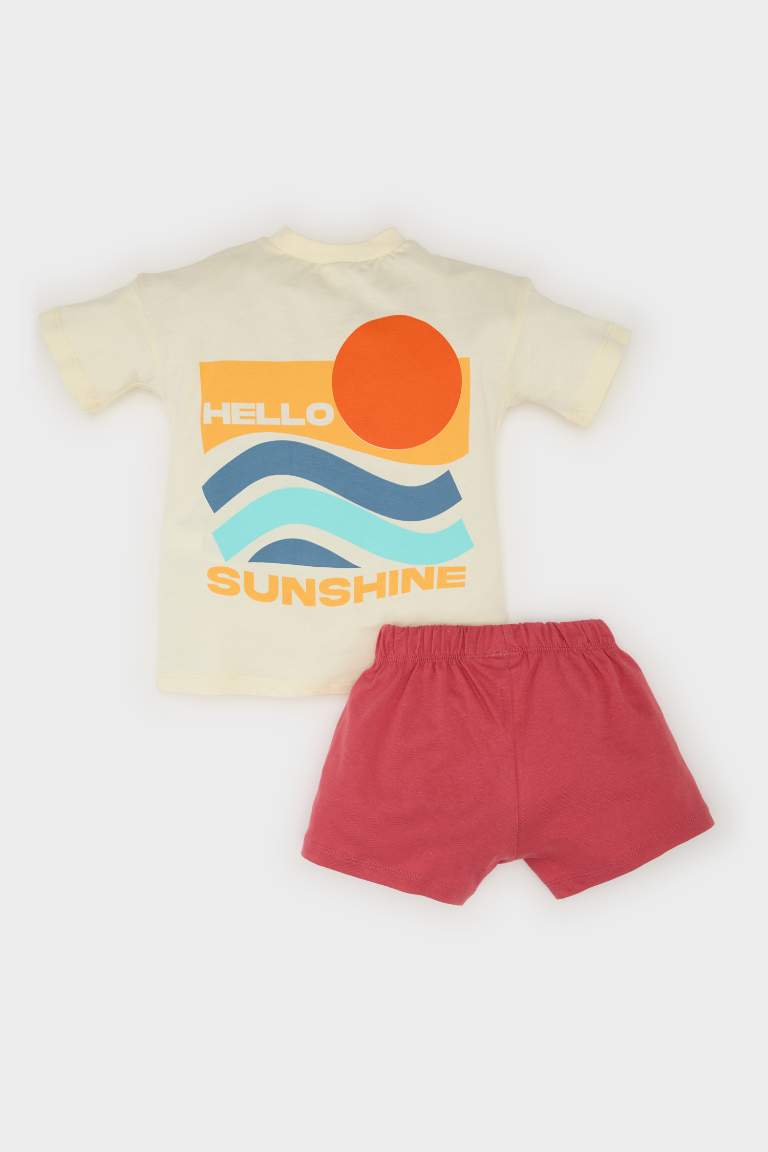 Baby Boy Printed T-Shirt Shorts 2 Piece Set