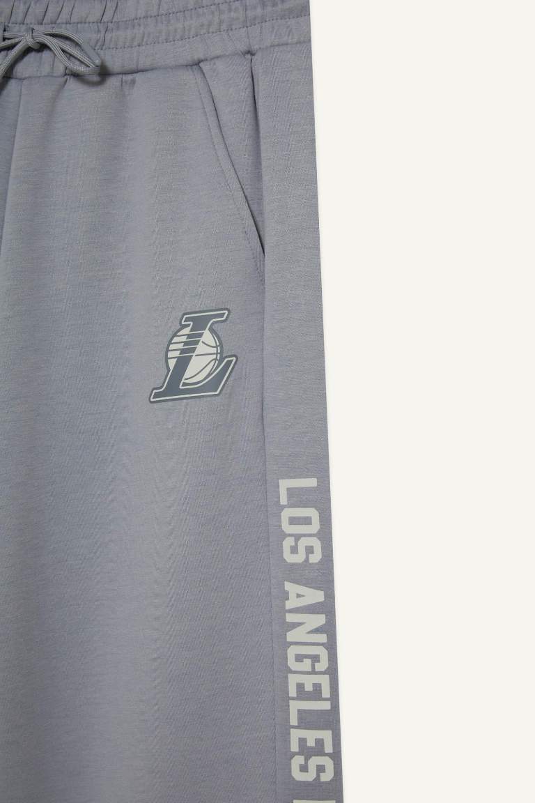 DeFactoFit NBA Los Angeles Lakers стандартный крой, брюки из дайвинг-тканей Skuba