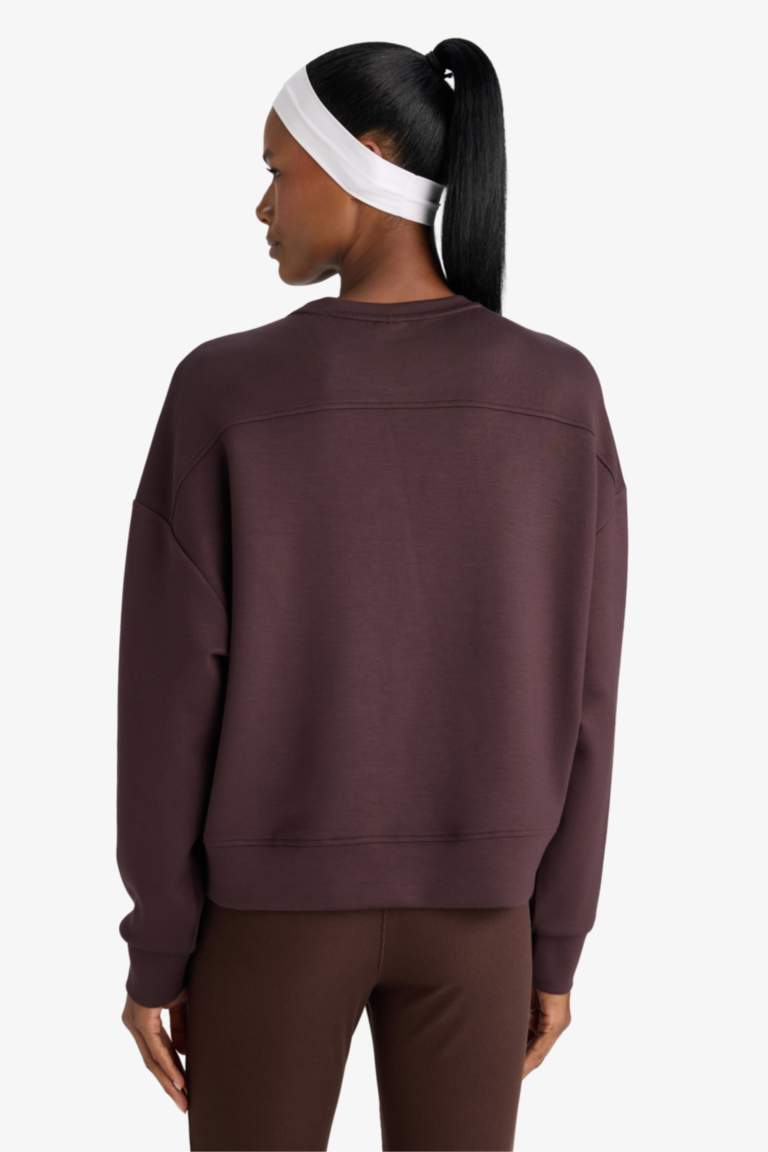 DeFactoFit Oversize Loose Fit Modal Sports Sweatshirt