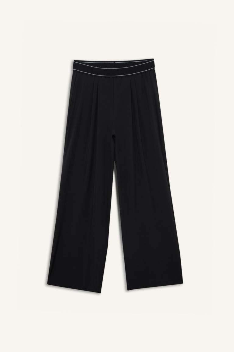 DeFactoFit Wide Leg Elastic Waist Woven Trousers