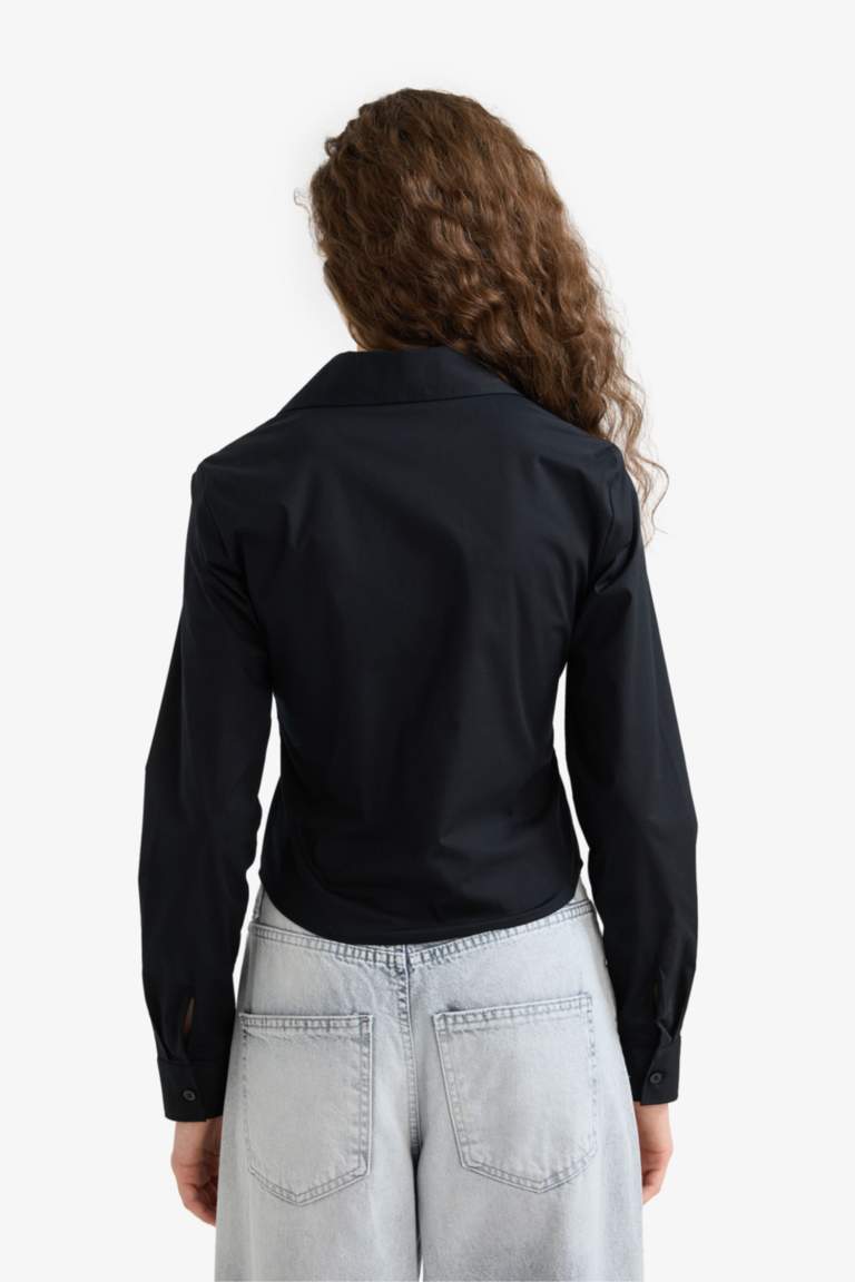 Рубашка Bengaline с длинным рукавом, приталенный крой