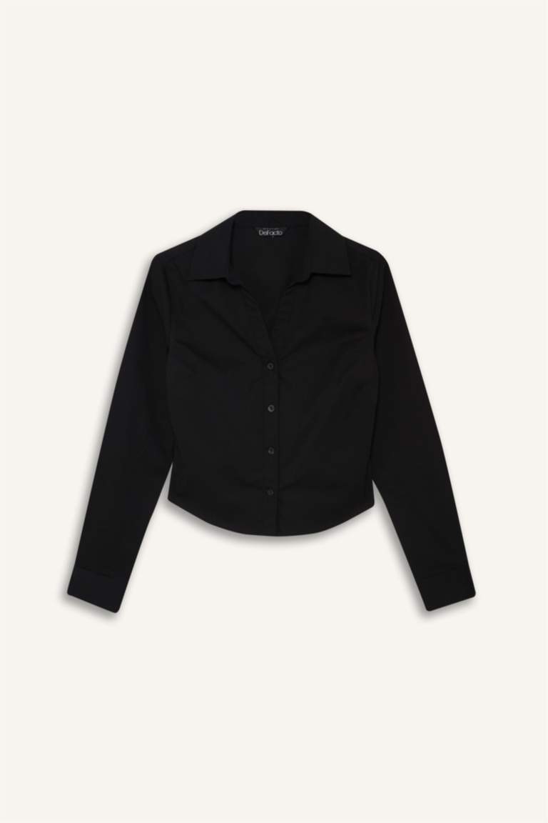 Рубашка Bengaline с длинным рукавом, приталенный крой