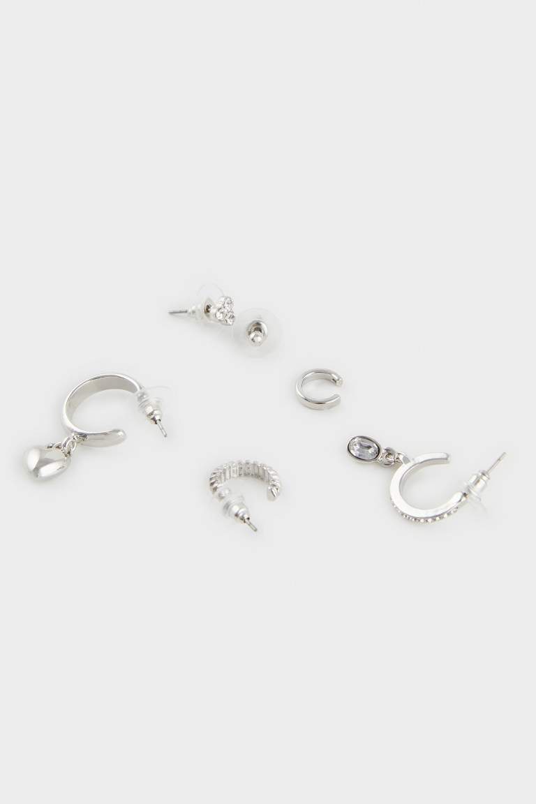 Kadın 6'lı Silver Küpe
