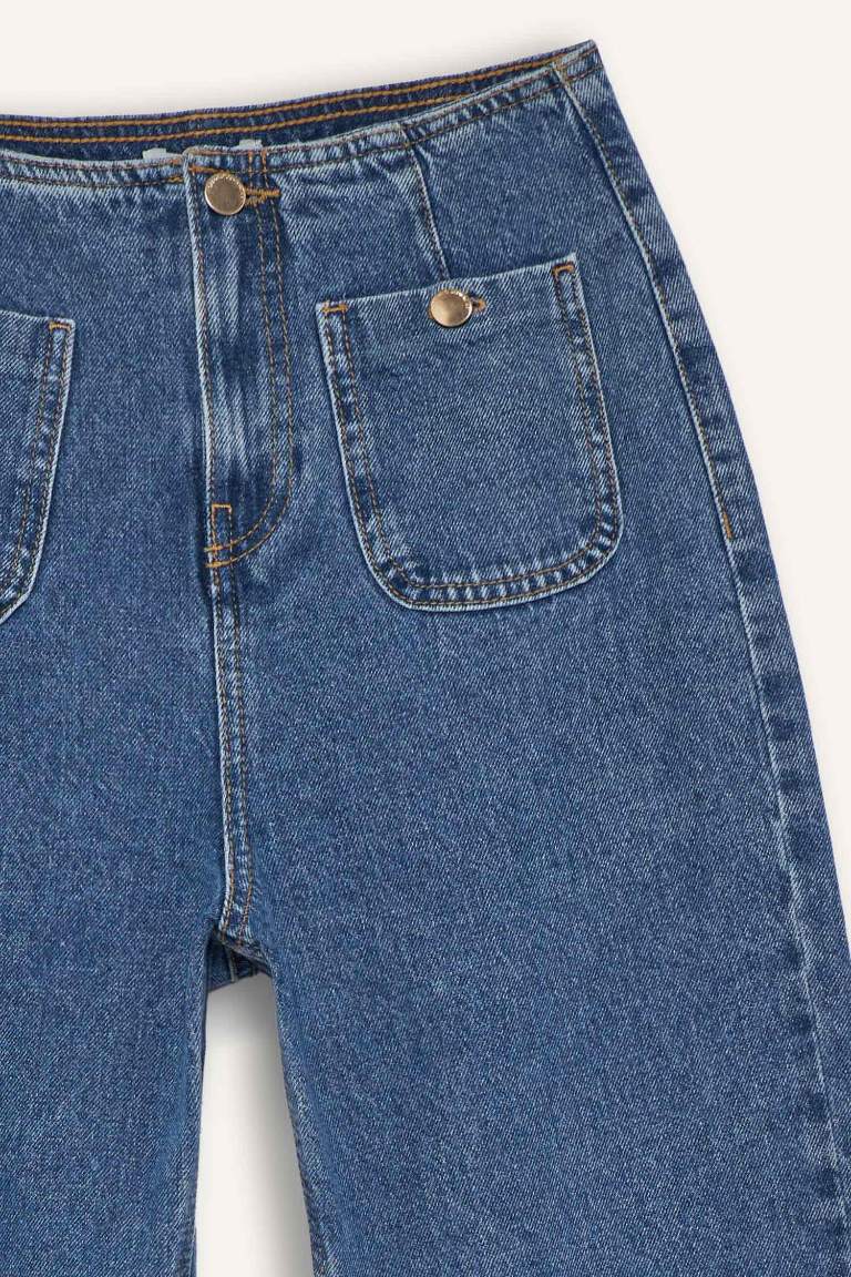 90's Wide Leg High Waist Straight Leg Jeans