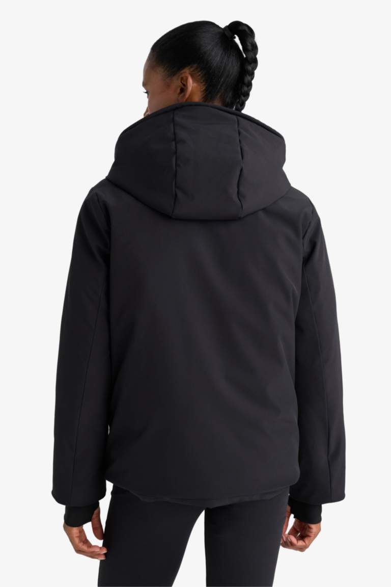 Jacket zippée à capuche imperméable avec doublure en polaire de DeFactoFit