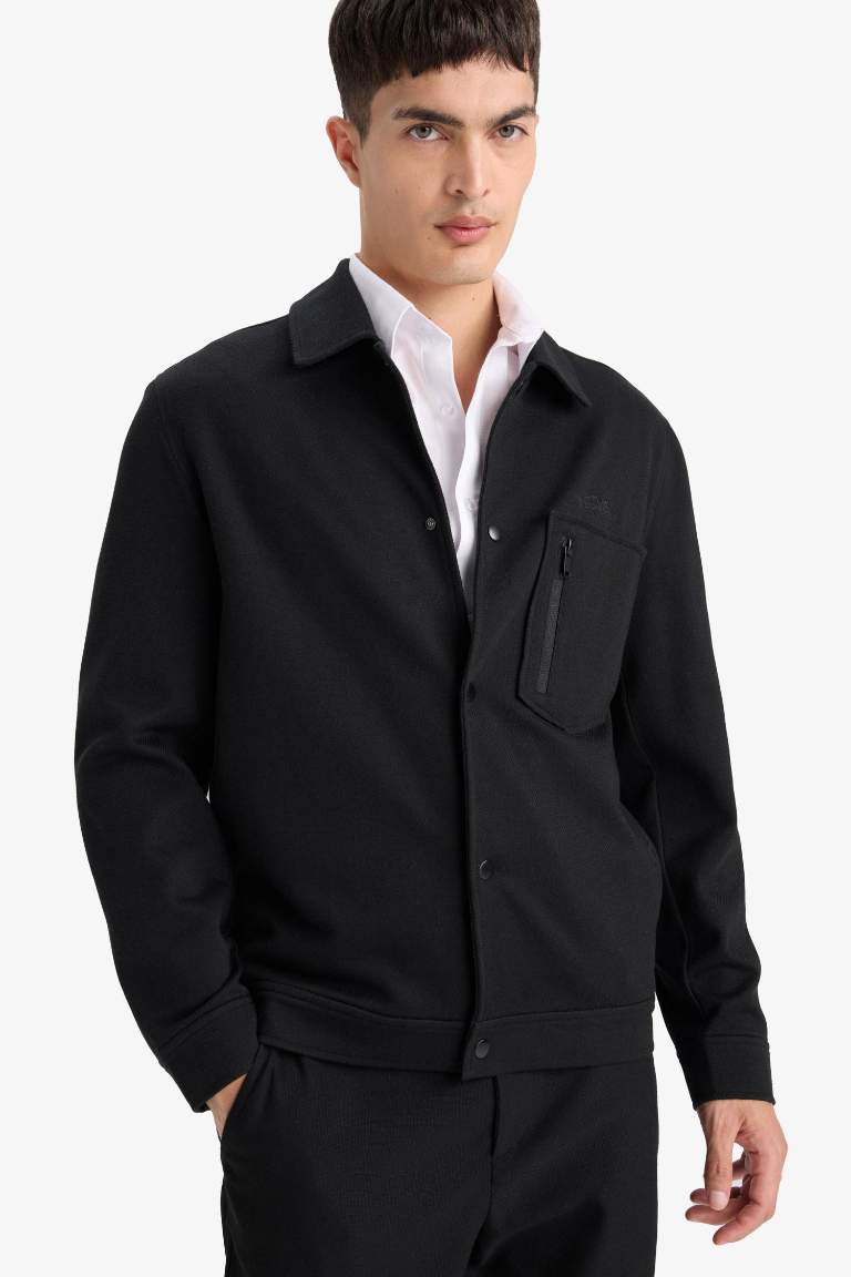 Regular Fit Cotton Shirt Jacket