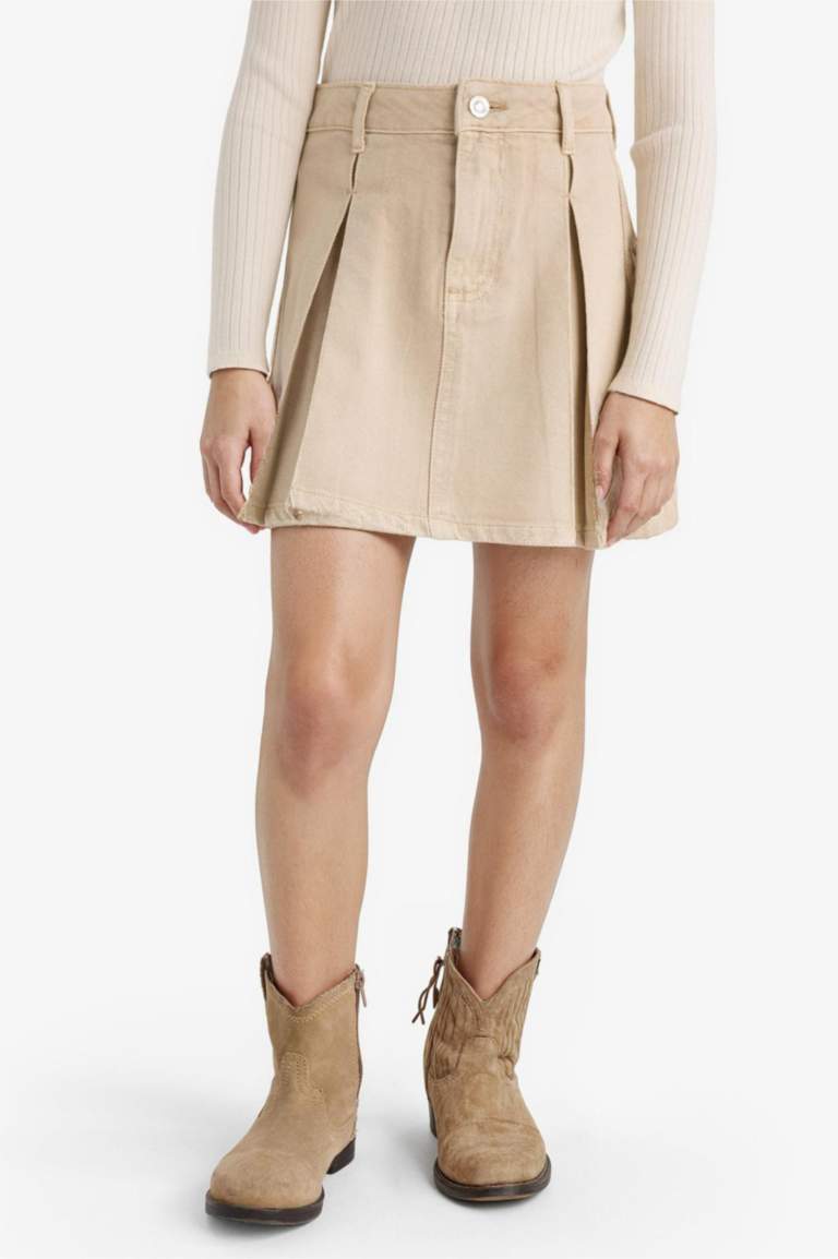 Girl Gabardine A Cut Skirt